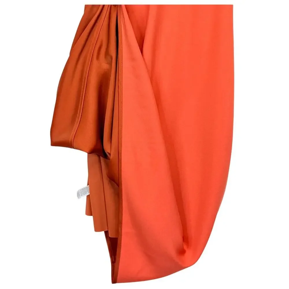 SPANX Carefree Reversible Slip Dress M Sedona Rust Crepe / Satin Minimalist NEW